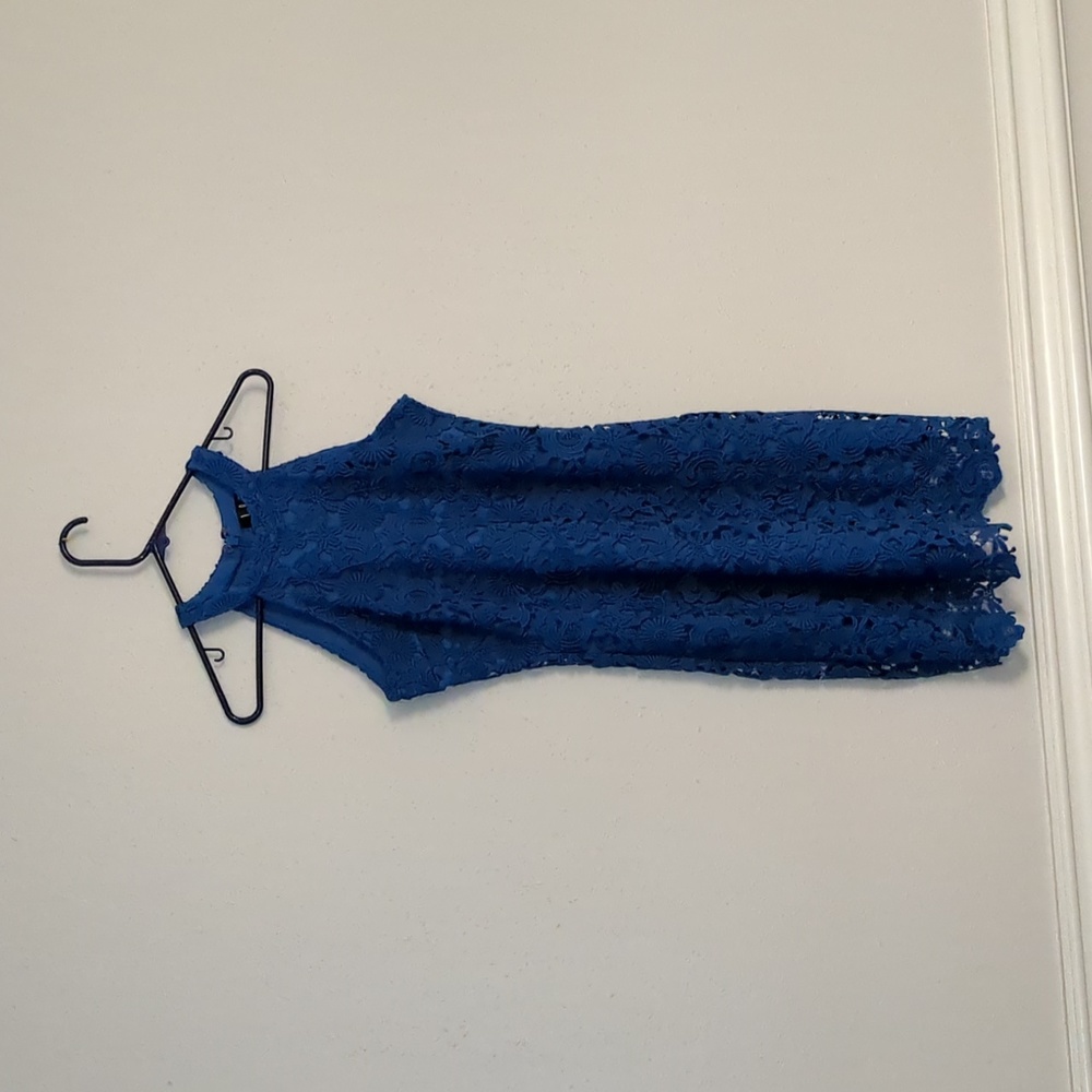Lulu's Blue Halter Dress (M)